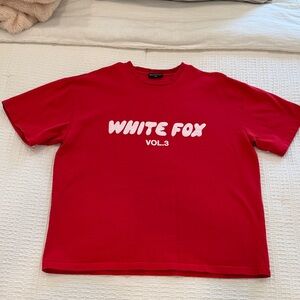 White Fox oversized tee volume 3! Red! S/M!